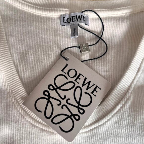 White cropped vest Loewes top - Picture 3 of 3